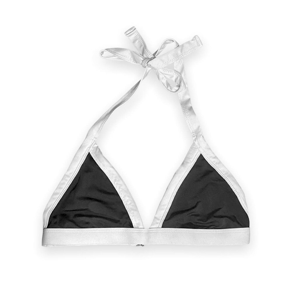 Mossimo Black and White triangle bikini top Size M